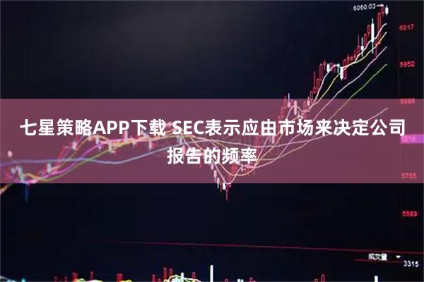七星策略APP下载 SEC表示应由市场来决定公司报告的频率
